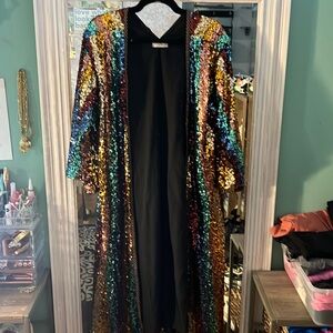Free People Sequin Duster